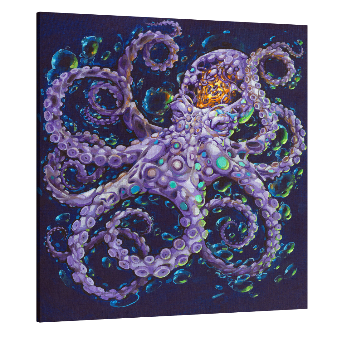 Purple Oktopus Canvas Print (Copy)