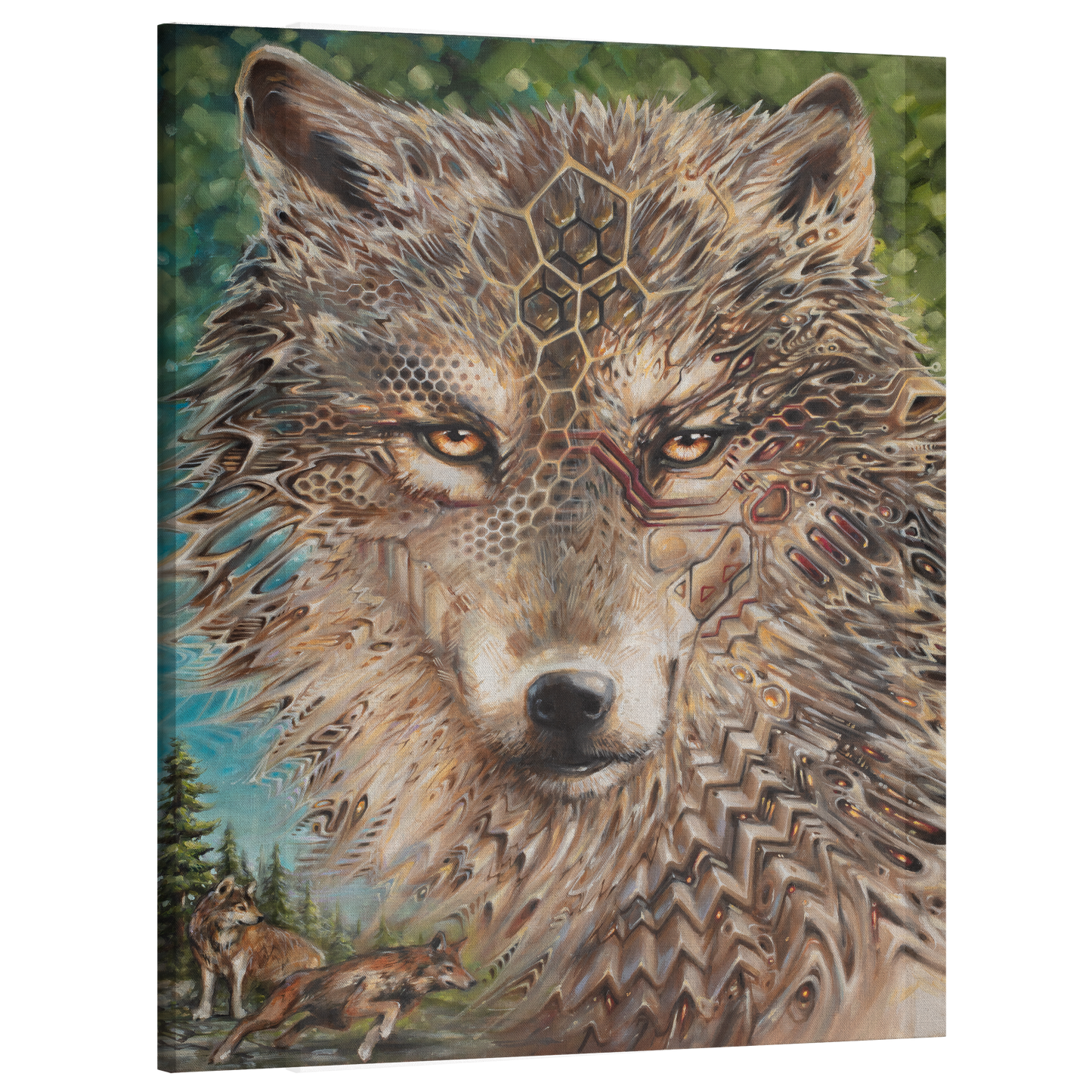 Red Wolf Canvas Print
