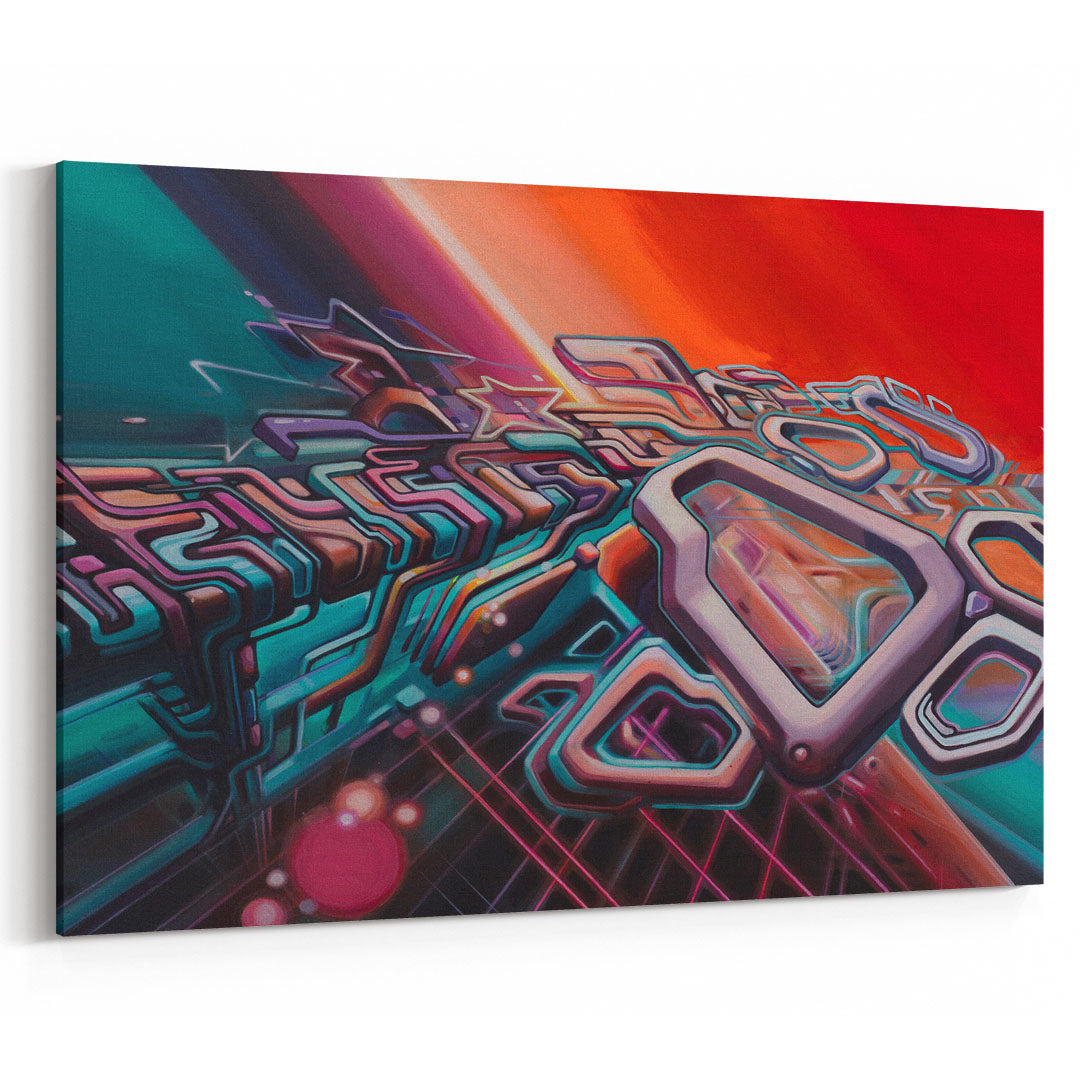 Strukture 003: CA Classic Arcade Edition Canvas Print