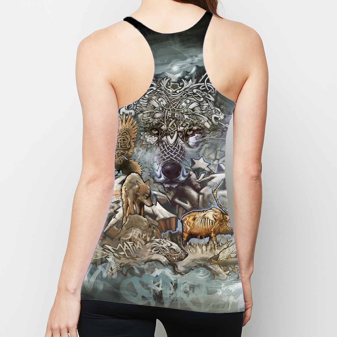 Winter Wolf Racerback Tank