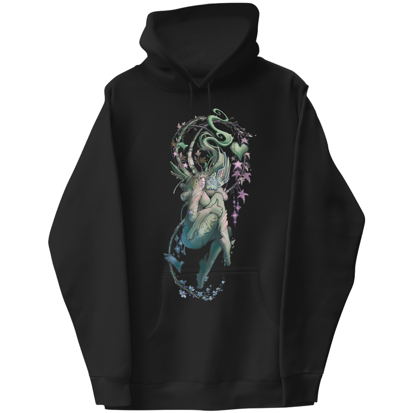 Solitude Aqua Graphic Hoodie