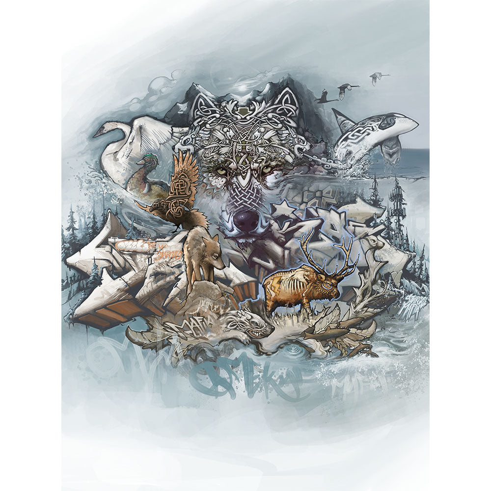 Winter Wolf Canvas Print