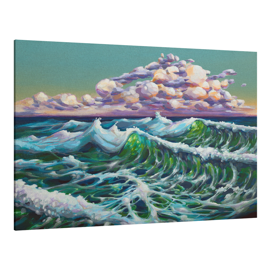 The Restless Sea Canvas Print