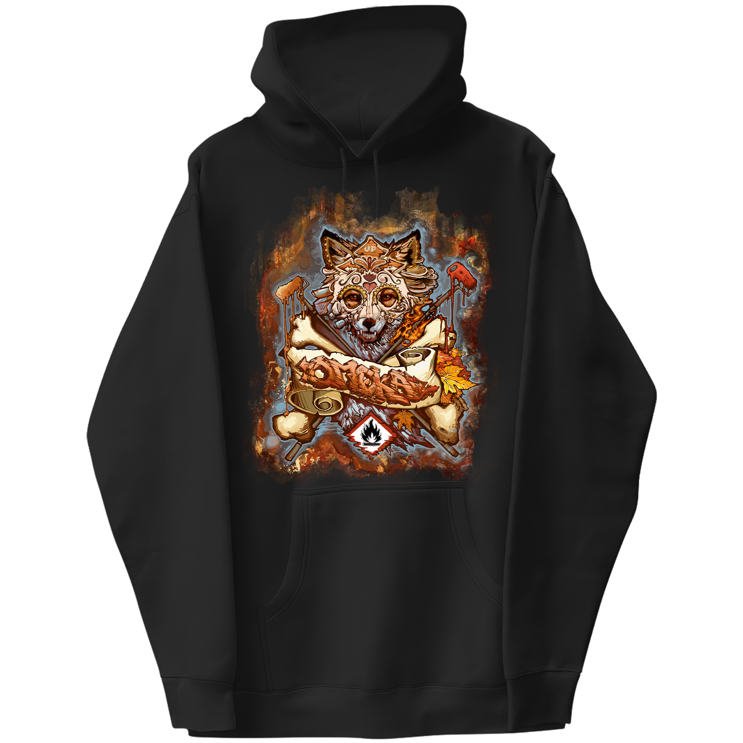 Fall Fox Graphic Hoodie