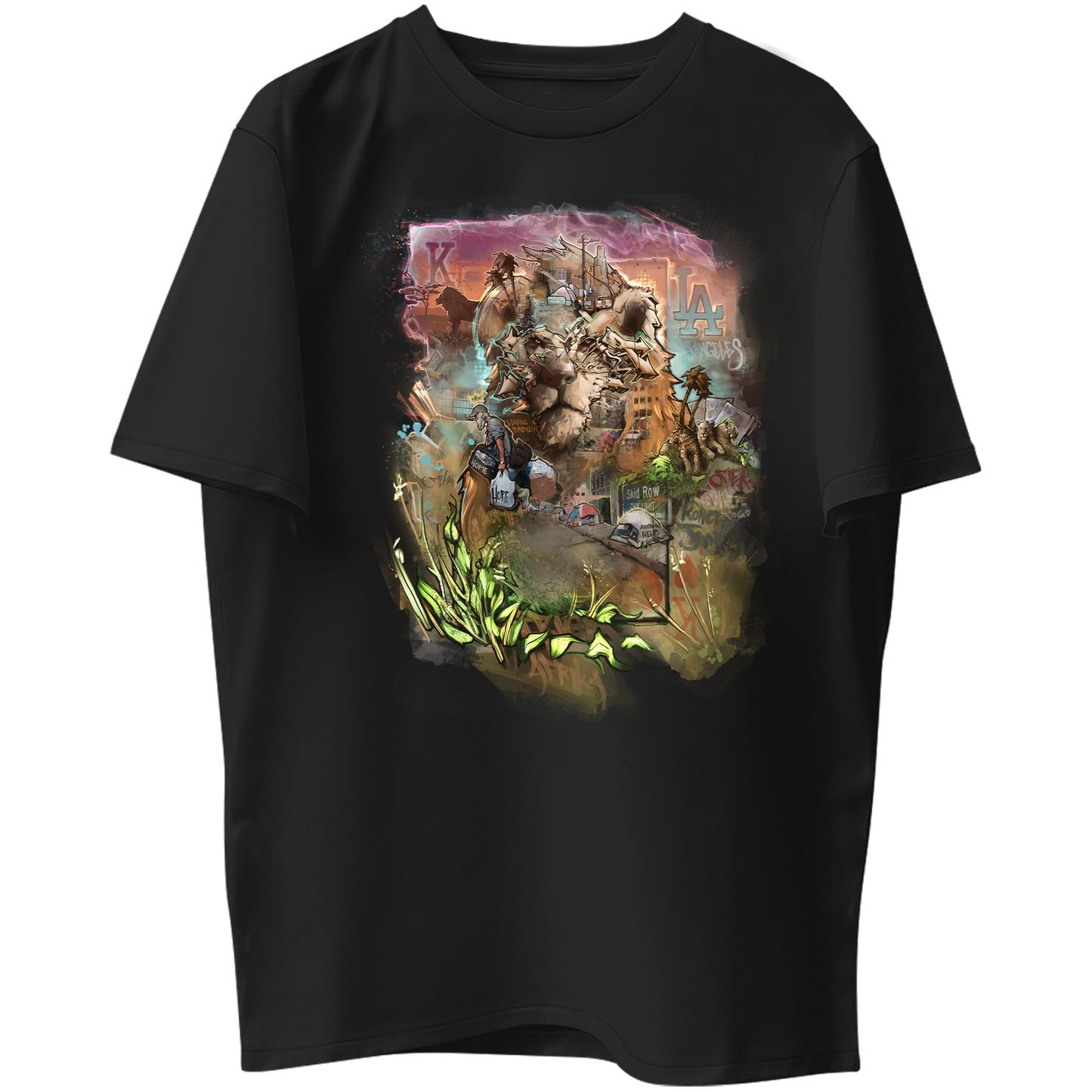 LA Lion Graphic Tee - HOMELESS PREVENTION FUNDRASIER