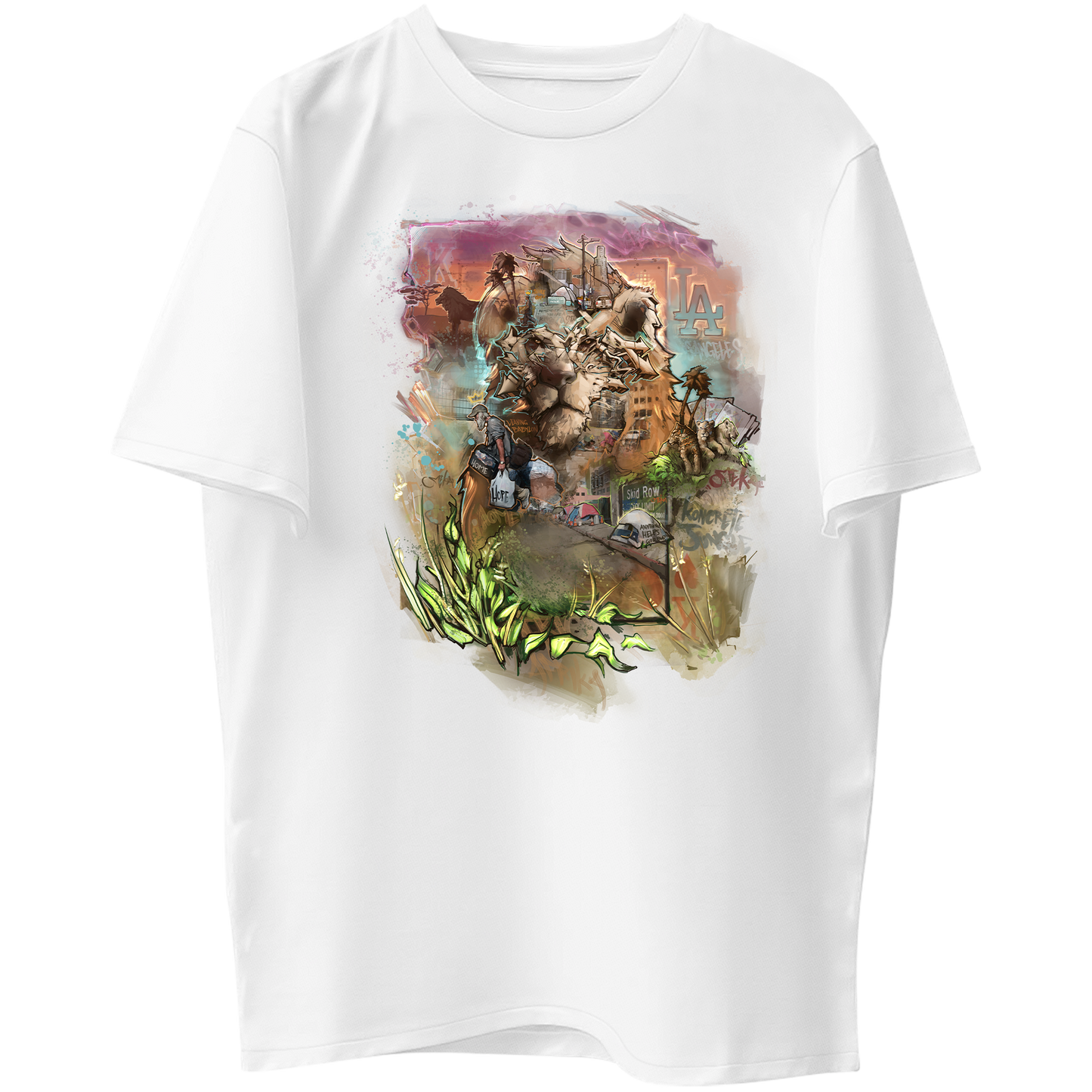 LA Lion Graphic Tee - HOMELESS PREVENTION FUNDRASIER