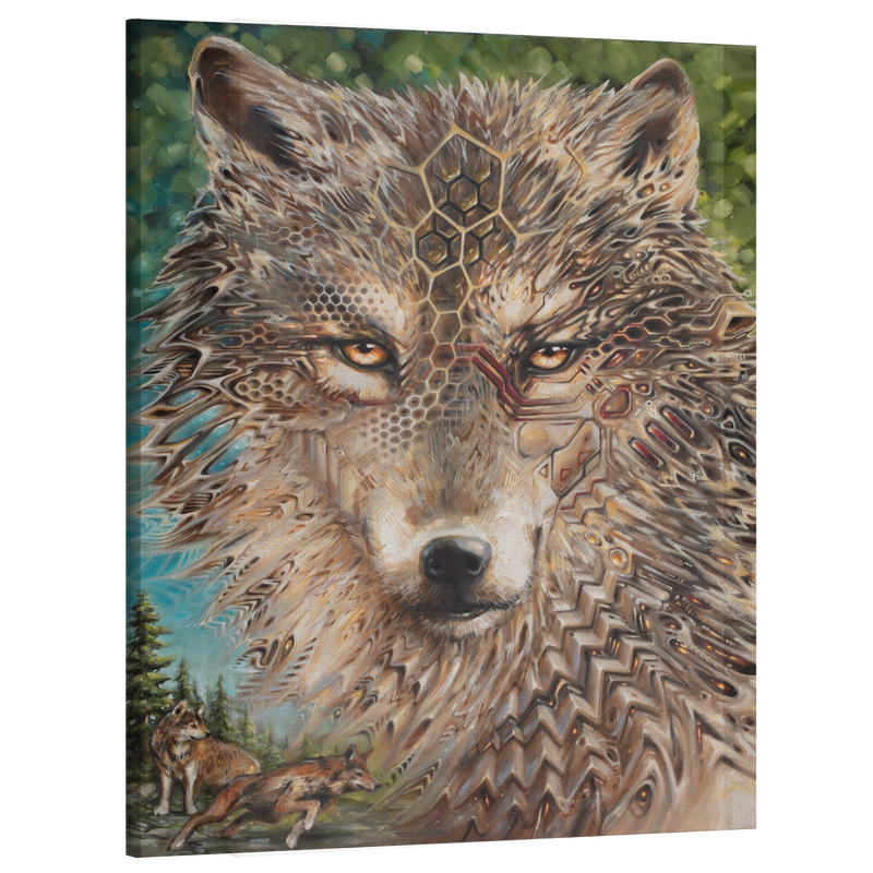 Red Wolf Canvas Print