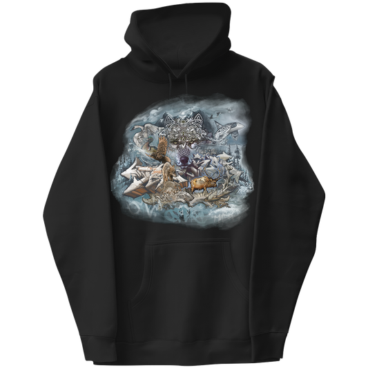 Winter Wolf Graphic Hoodie