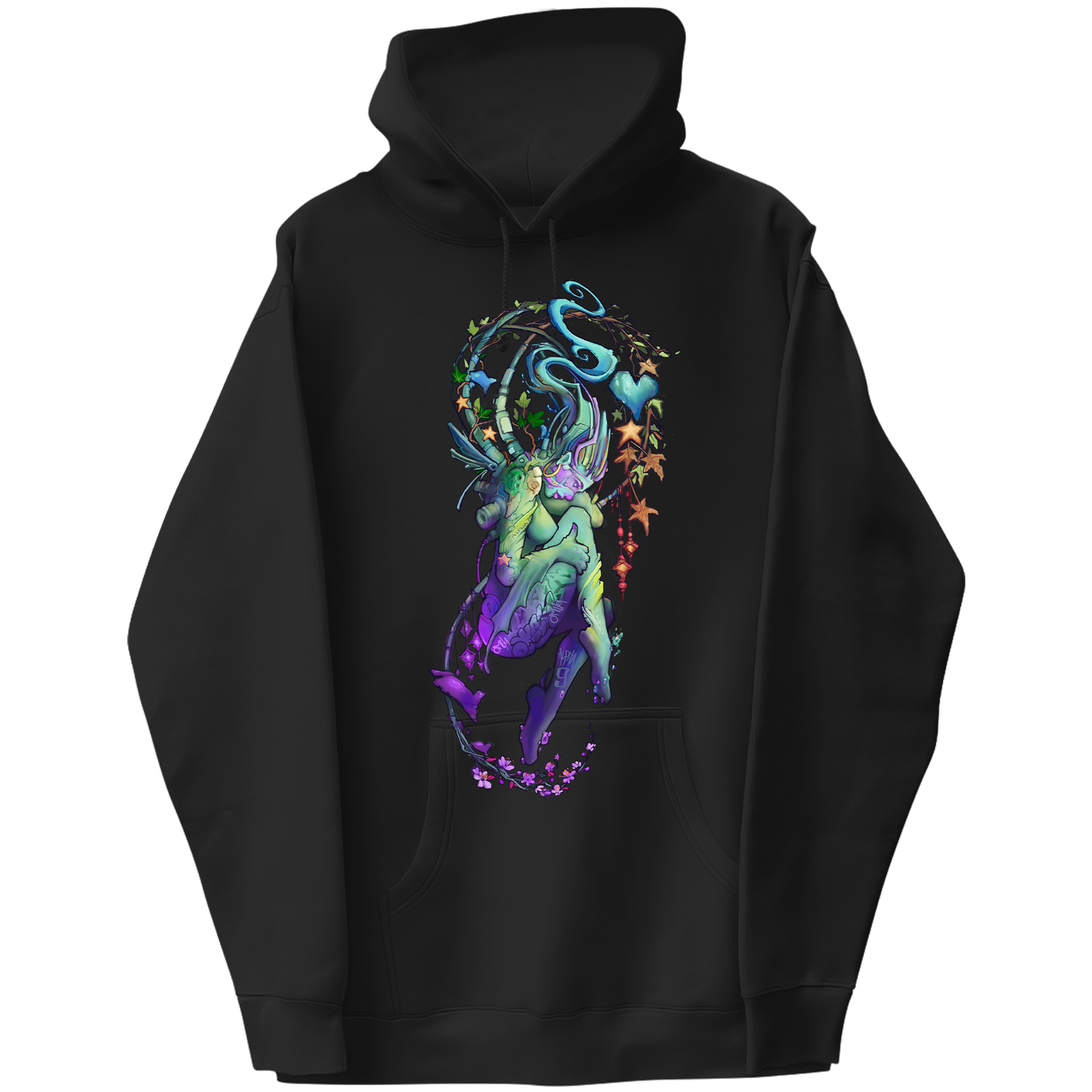 Solitude Purple Graphic Hoodie